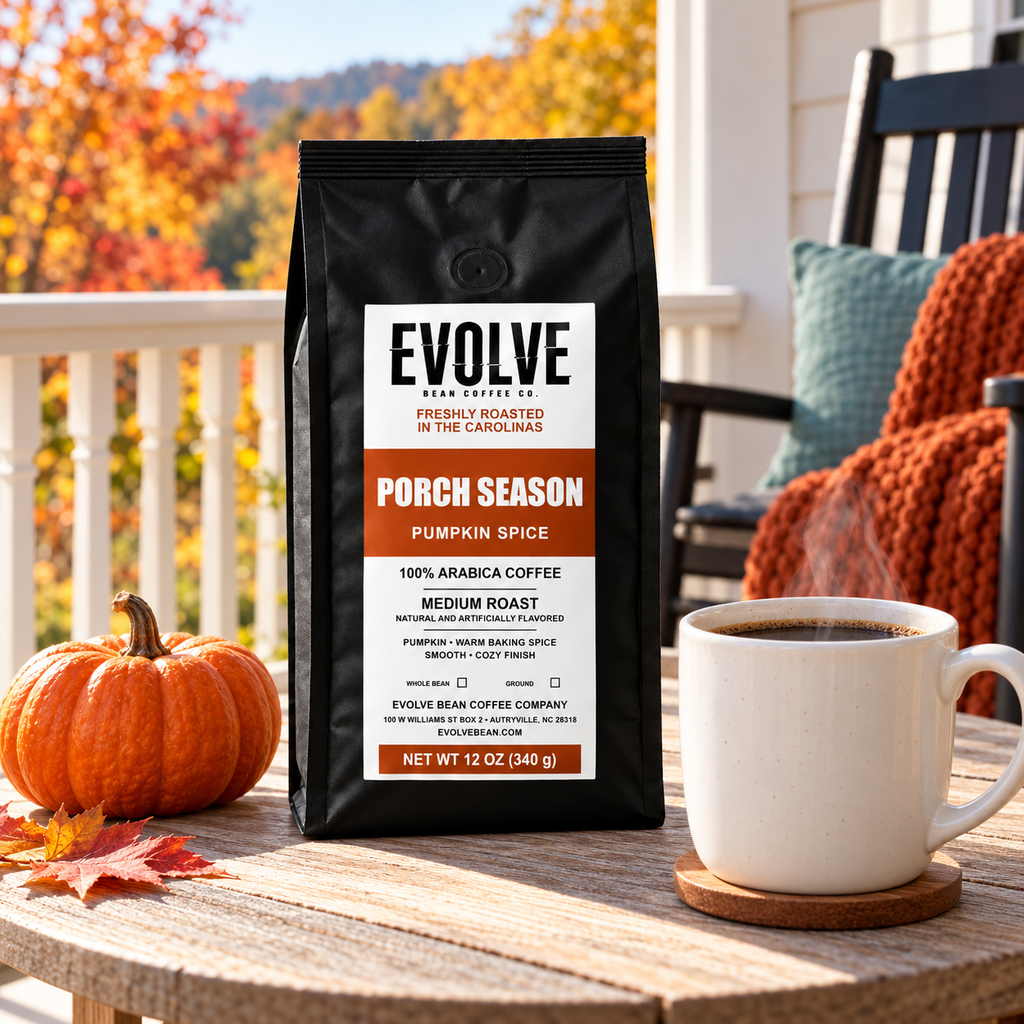 PORCH SEASON — Pumpkin Spice Flavored Coffee